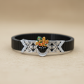 Silver Krishna Gold Mukut Bracelet