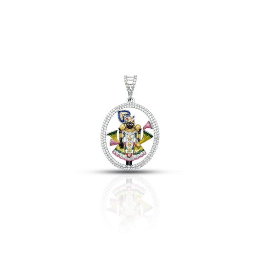 Buy Dwarkadhish Krishna Pendant in Silver, Khushbu Jewellers