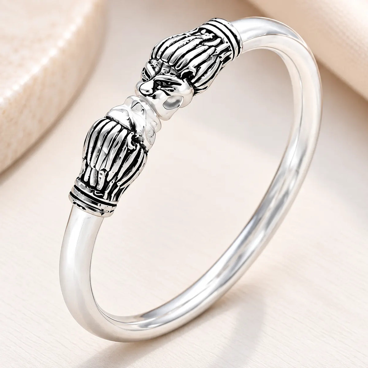 Silver Lions Design Boys Kada