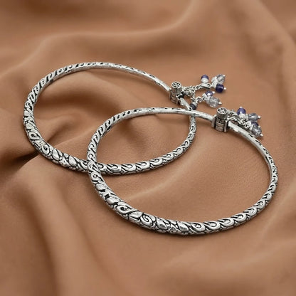 Silver "Looking So Gorgeous" Girls Kada Payal