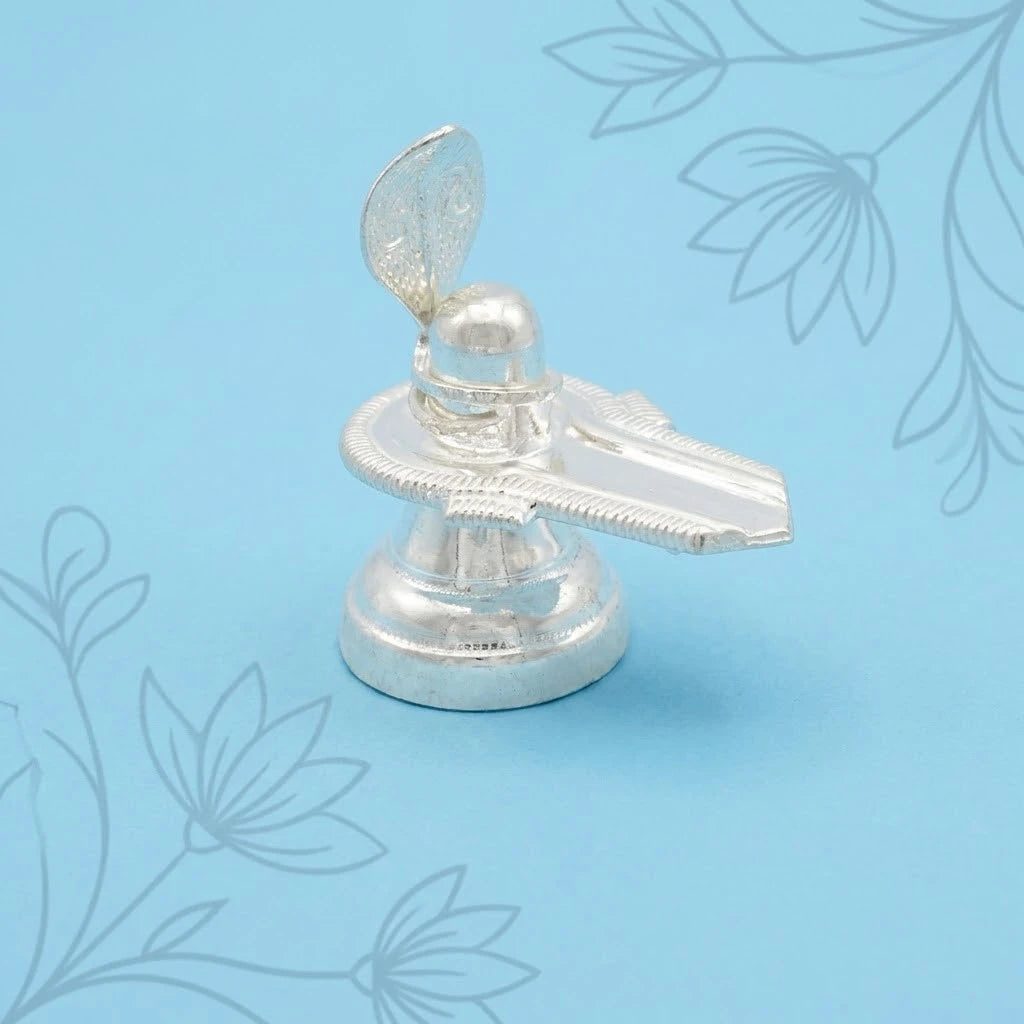 Silver Lord Shiva Lingam