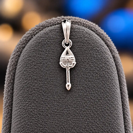 Silver Lord Shiva Trishul Pendant