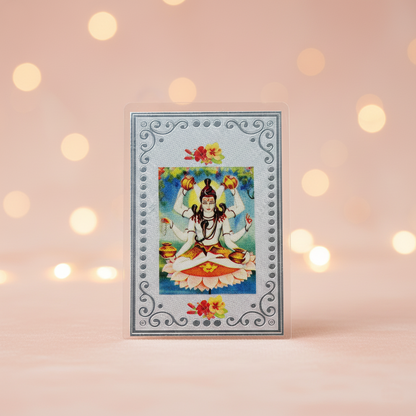 Silver Maha Mrityunjaya Yantra Attract Wealth, Prosperity & Abundance