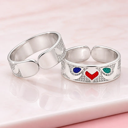 Silver Multi Color Half Flower Bichhiya for Girls