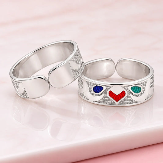Silver Multi Color Half Flower Bichhiya for Girls