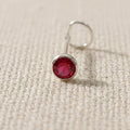 Silver Nose Pin with Round Multicolour Stones