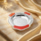 Silver Orange Border Plate