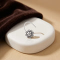 Silver Oxidised Subtle Design Nosepin