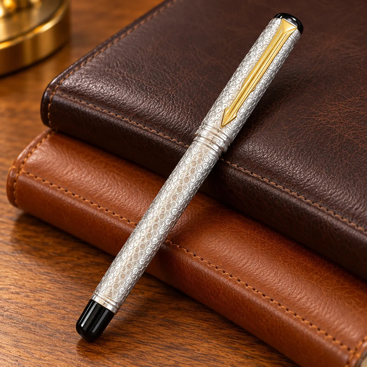 Silver Pen Premium Pure Silver Texture