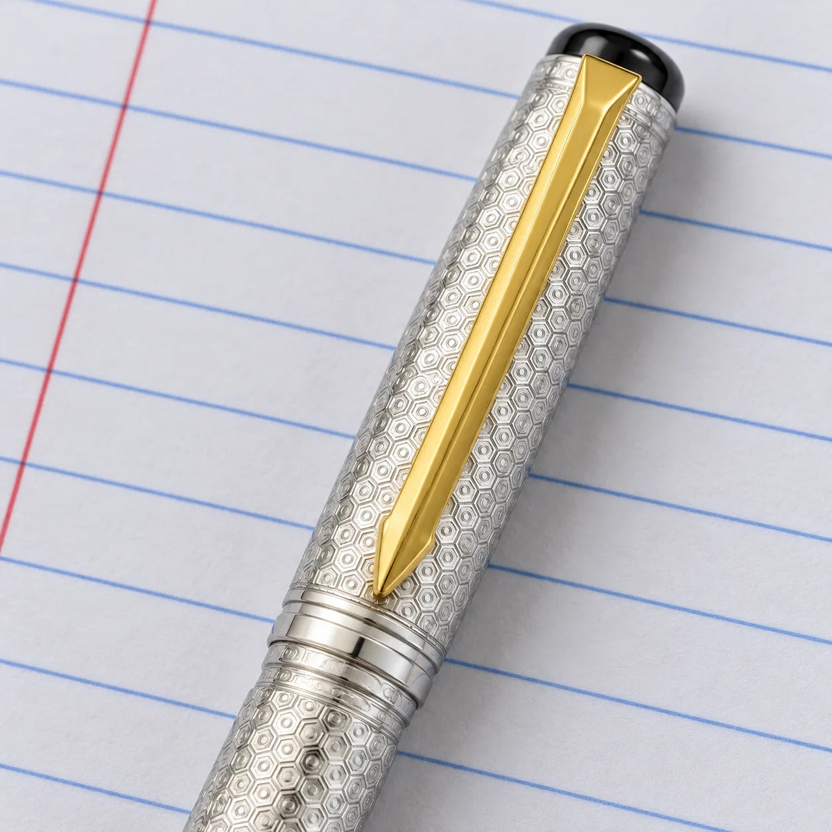 Silver Pen Premium Pure Silver Texture