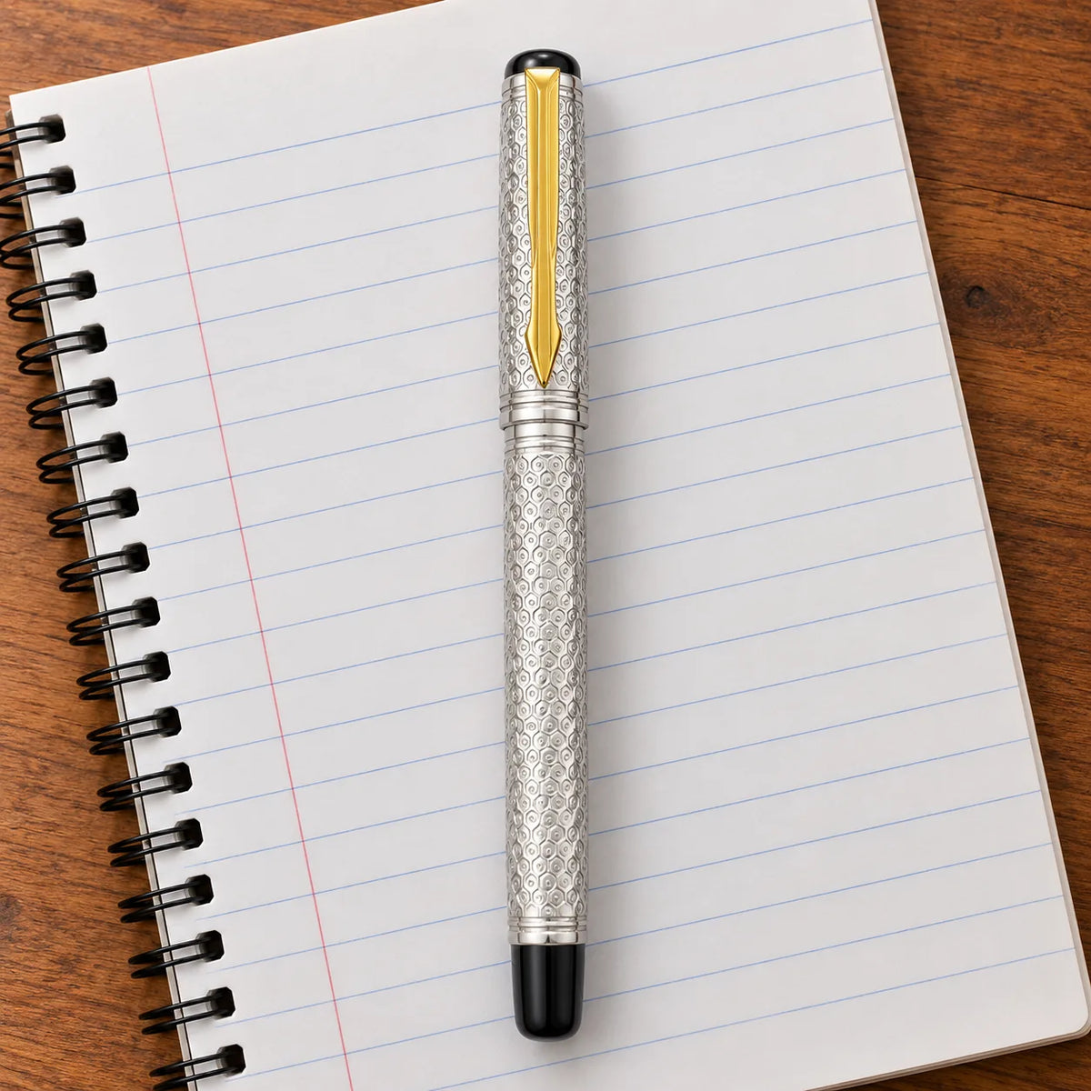 Silver Pen Premium Pure Silver Texture
