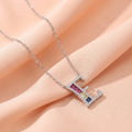 Silver Personalised “E” Symbol Chain With Pendant