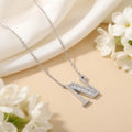Silver Personalised “N” Symbol Chain With Pendant