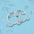 Silver Plain Design with Ghungroo Kada for Baby