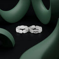Silver Plant Vein Design with Center Small Gem Stone Bichhiya