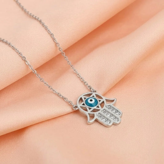 Silver Power Symbol Chain With Pendant