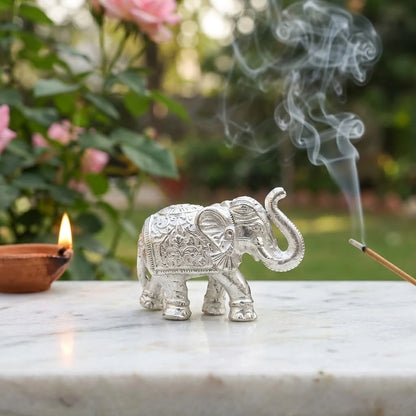 Silver "Powerful Elephant" Murti