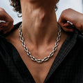 Silver Radiant Linked Shiny Based Boys Chain
