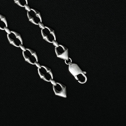 Silver Radiant Linked Shiny Based Boys Chain
