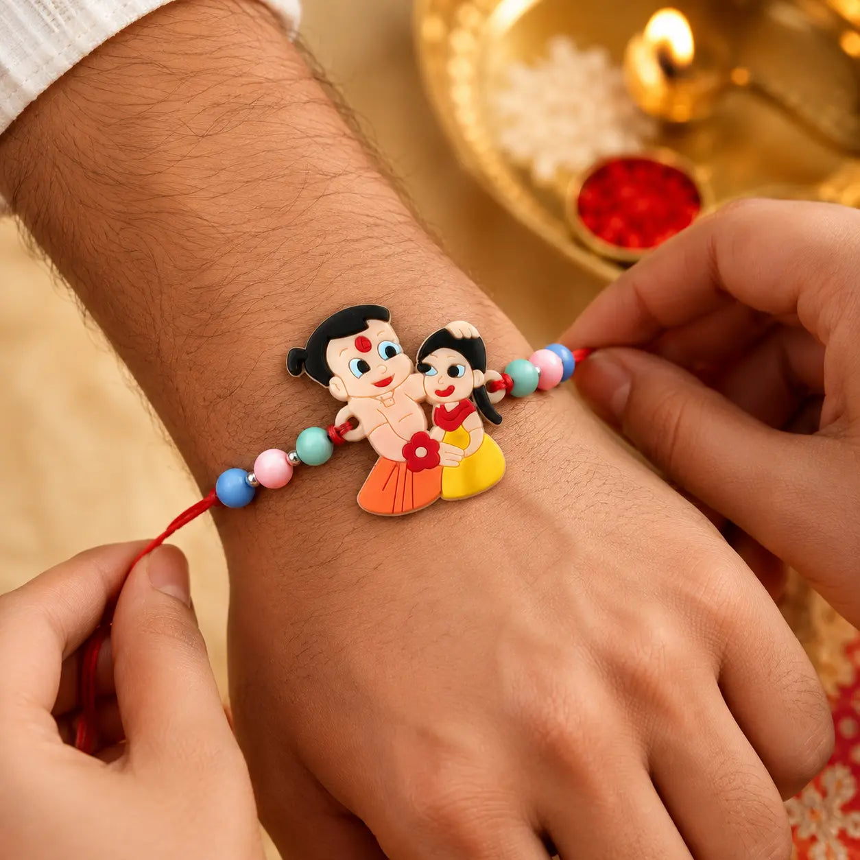 Silver Rakhi Chhota Bheem Kids