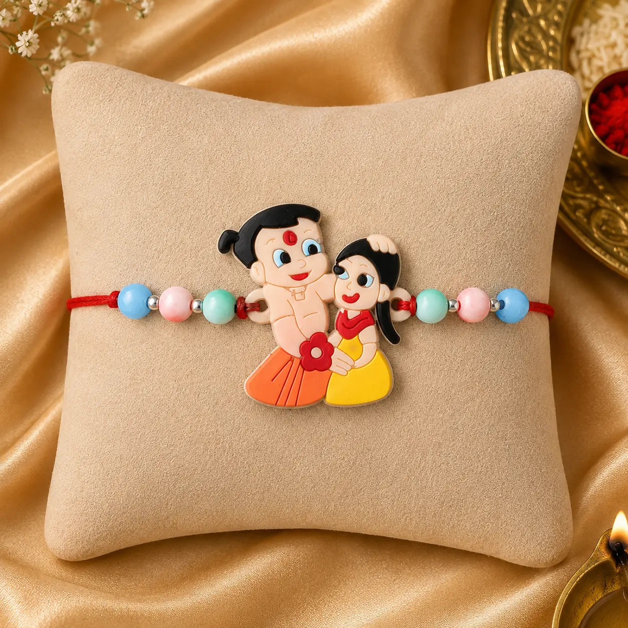 Silver Rakhi Chhota Bheem Kids