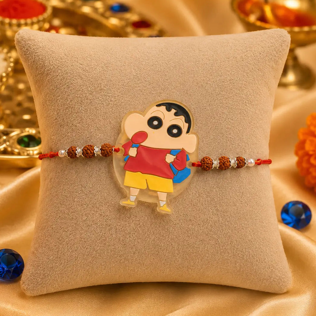 Silver Rakhi Shin Chain