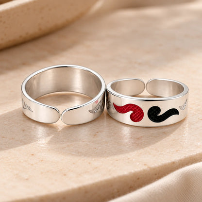 Silver Red and Green Wind Design Bichhiya for Girls