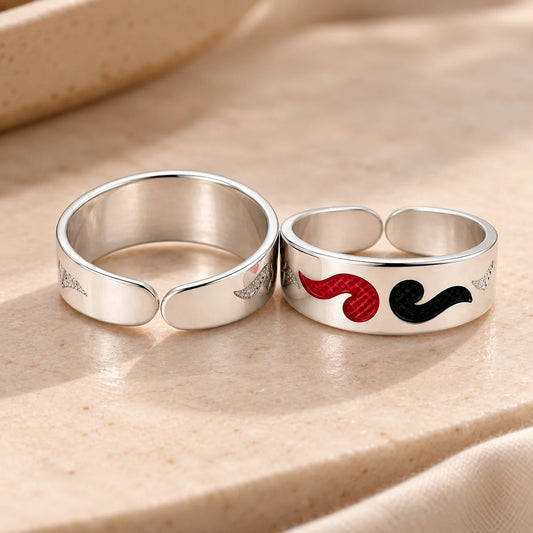 Silver Red and Green Wind Design Bichhiya for Girls