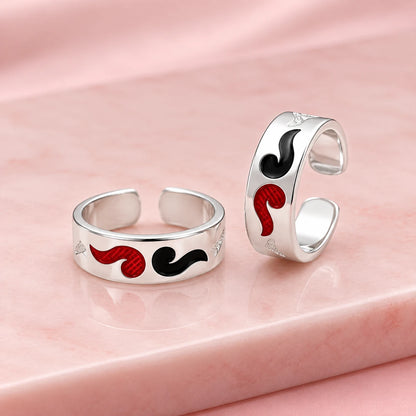 Silver Red and Green Wind Design Bichhiya for Girls
