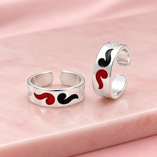 Silver Red and Green Wind Design Bichhiya for Girls