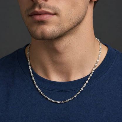 Silver Rose Gold Fashionable Boys Chain

