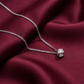 Silver Scrumptious 3D Box Chain With Pendant