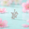 Silver Shiny Butterfly pendent