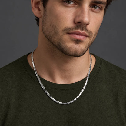 Silver Shiny Casual Boys Chain
