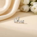Silver Shiny Love Sign Pendent