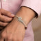 Silver ‘Shiv’ Bracelet with Rudraksha Bead