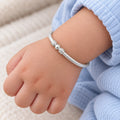 Silver Simple Looking Kada for baby