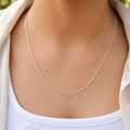 Silver Snake Chain Necklace for Women