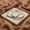 Silver Sterling Gorgeous Vintage Girls Kada Payal