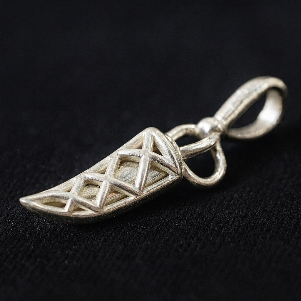 Silver Sword(talwar, chaku) With Sheath Pendant