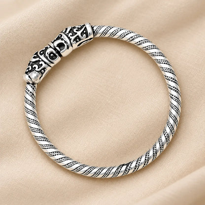 Silver Tiger Design Baby Kada