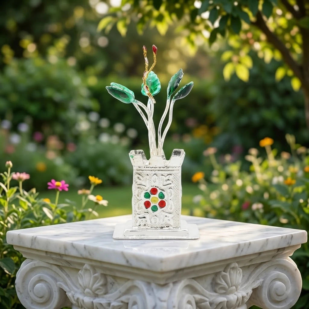 Silver Traditional Religious Tulsi