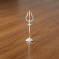Silver Trishul with Damru