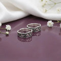 Silver Twisted Heart Toe Rings