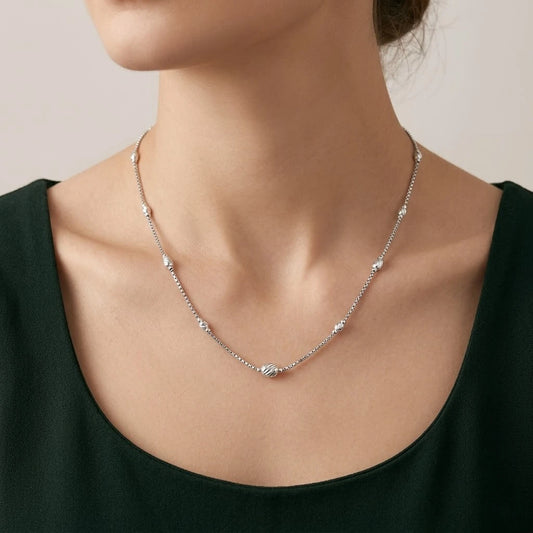 Silver Twisted Treasure Chain