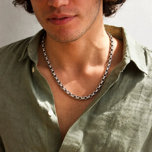 Silver Unity Soft Linked Boys Chain
