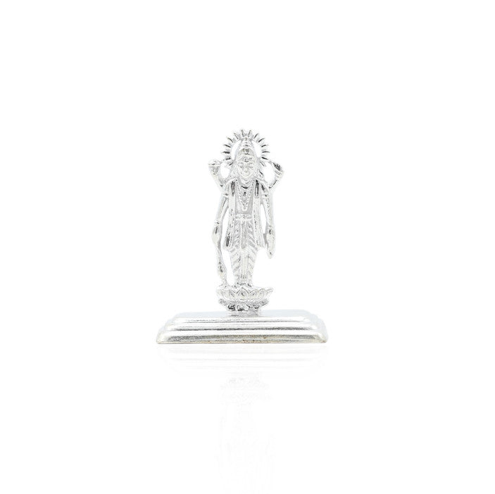 Buy Handcrafted Silver Lord Vishnu Idol, Khushbu Jewellers