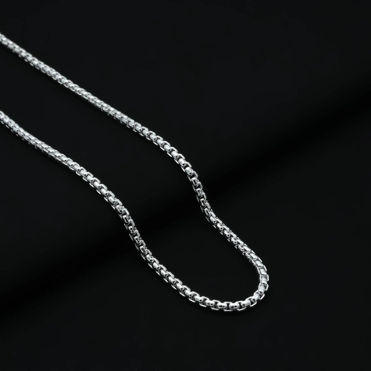 Silver Vintage Stylish Rolo Chain for Boys
