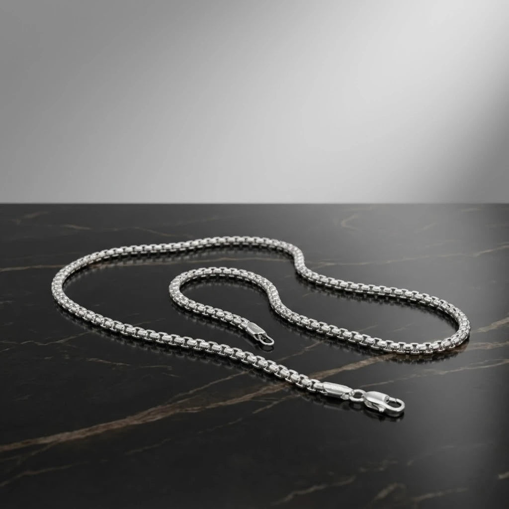 Silver Vintage Stylish Rolo Chain for Him
