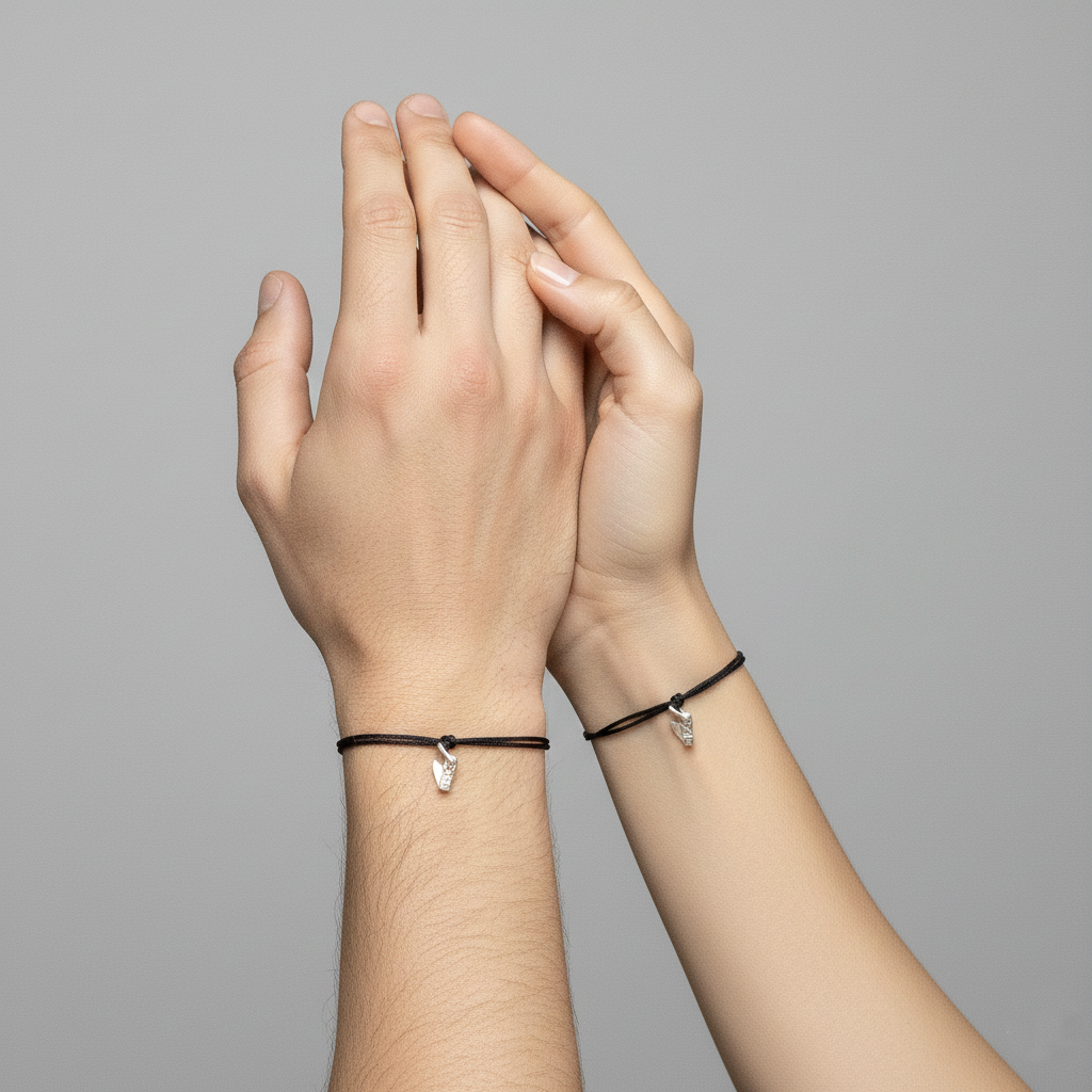 Soulmate Matching Thread Knife(chaku) Bracelet Set - Perfect Boy and Girl Combo.